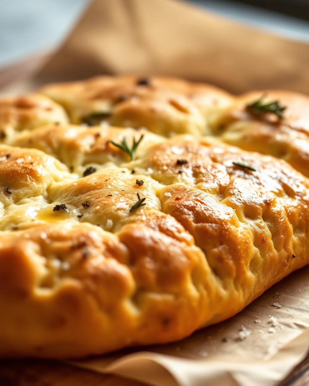 Etapa focaccia în prepararea focacciei Cariano